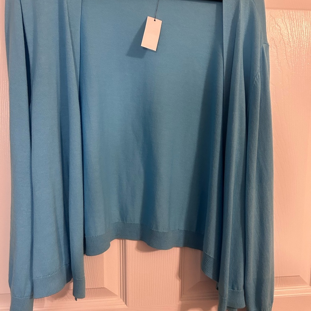 Talbots Soft Blue lightweight cardigan sz 3X